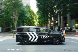 新型日産『エルグランド』がハイヤー配車サービス「Uberプレミアム」に導入、「静かでしなやかな走り」と太鼓判 画像