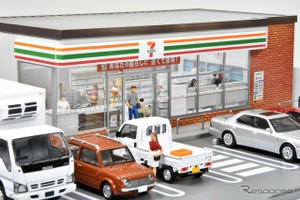 「からあげ棒」まで1/64に…セブン-イレブンの情景模型　トミーテックが2027年2月発売 画像