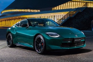 日産『フェアレディZ』改良新型、フロントにZエンブレム復活・新色「雲龍グリーン」採用…573万7600円から 画像