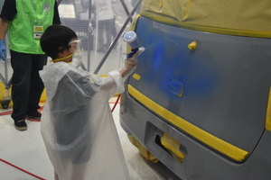 実車の塗装や重機の整備体験に子供たちも大興奮！「ジュニアメカニック2026 in 東北」が夢メッセみやぎで開幕 画像