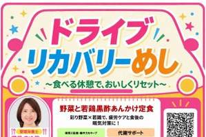 ドライブリカバリーめし、東日本のSA・PA38か所で9月19日から展開…管理栄養士監修メニュー販売 画像