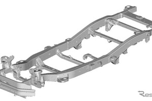三菱『パジェロ』新型、プレス工業のフレーム採用…堅牢な構造を維持しながら生産性を高めたフレームを独自開発 画像