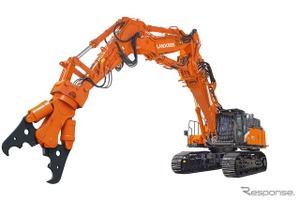 日立建機、マルチブーム仕様解体機を受注開始…最大作業高さ28m 画像