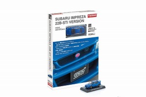 「スバル インプレッサ 22B-STiバージョン」ミニカー＆ブック…京商 画像
