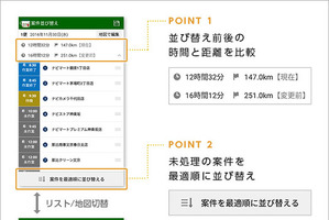 ナビタイム、法人向け運行管理サービスのドライバー向け機能を強化 画像