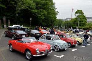 ミニ、500、ビートル、ポピーをバックに名車が集まる…横須賀ヒストリックカーデイ8th 画像