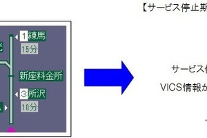 VICS情報提供サービスが一時停止…関東・長野・新潟　7月12日から 画像