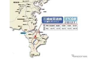 ETC多目的利用サービス「ETCGO」導入へ、三浦縦貫道路で社会実験 画像